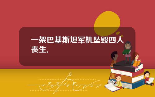 一架巴基斯坦军机坠毁四人丧生.