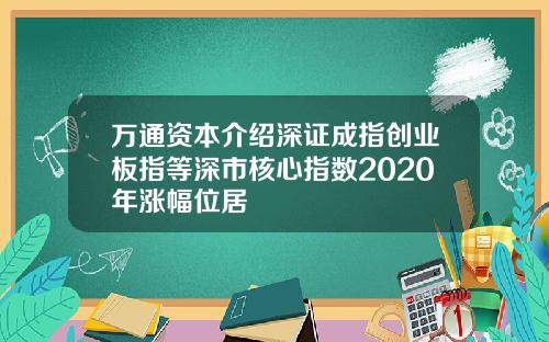 万通资本介绍深证成指创业板指等深市核心指数2020年涨幅位居