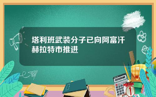 塔利班武装分子已向阿富汗赫拉特市推进