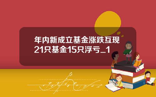 年内新成立基金涨跌互现 21只基金15只浮亏_1