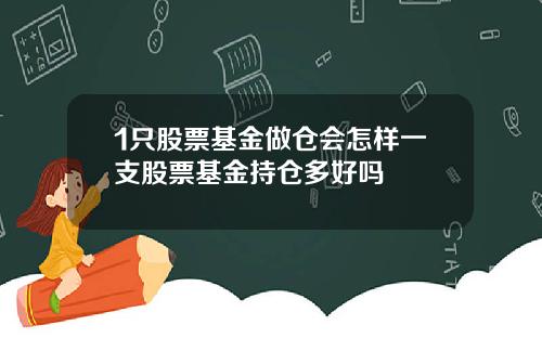 1只股票基金做仓会怎样一支股票基金持仓多好吗