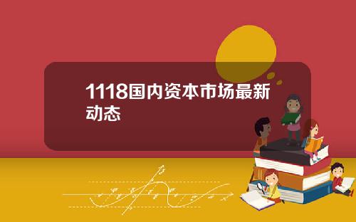 1118国内资本市场最新动态