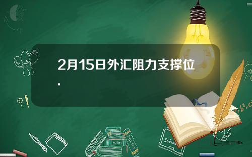 2月15日外汇阻力支撑位.