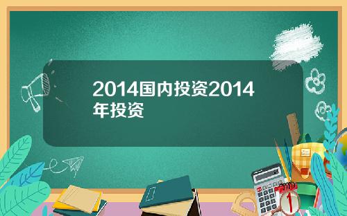 2014国内投资2014年投资