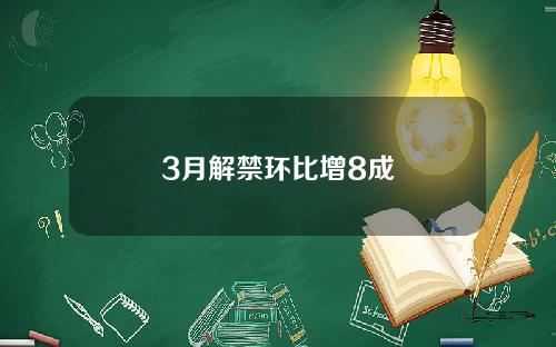 3月解禁环比增8成