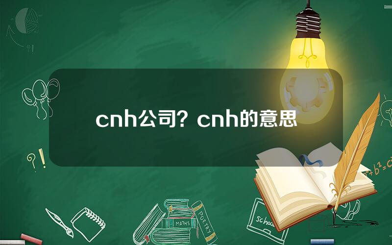 cnh公司？cnh的意思