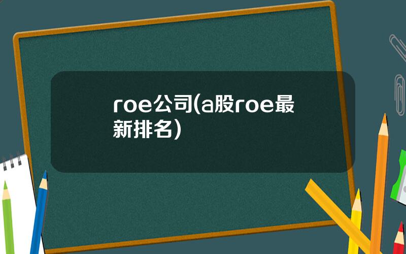 roe公司(a股roe最新排名)