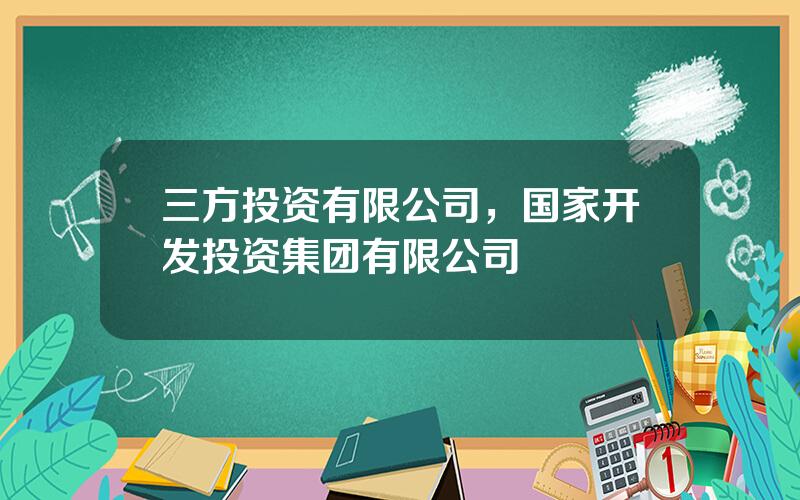 三方投资有限公司，国家开发投资集团有限公司