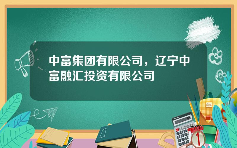 中富集团有限公司，辽宁中富融汇投资有限公司