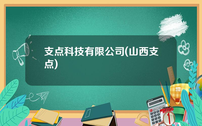 支点科技有限公司(山西支点)